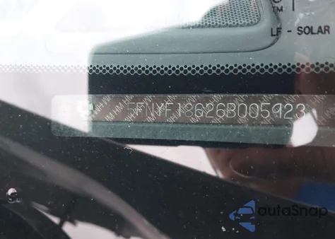 2006 Honda Pilot Ex-L from USA, damaged, VIN 5FNYF18626B005923